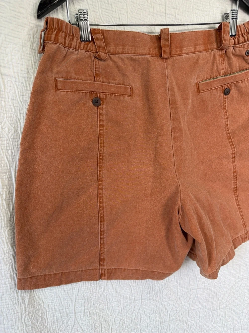 Territory Ahead Vtg Mens Large Shorts Life Of Riley Sunwashed Clay Cotton Canvas